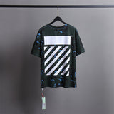 Off White T Shirts Tie-Dye Process Loose Men'S And Women'S Same Style Pure Cotton Short Sleeves
