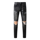 Purple Brand Jeans Pure Cotton High Street Trend #9079