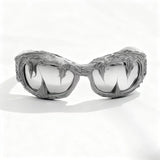 Trendy punk glasses y2k dark glue