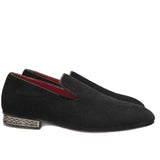 Louboutin-style red bottom shoes embroidered shoes fashioneasiest for matchcasual business thick sole glossy gentleman leather shoes red bottom wedding cl men's shoes