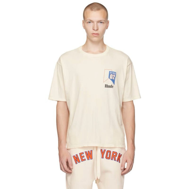 Rhude T Shirt Micro Track Letter Print Short Sleeve T-Shirt