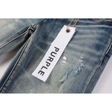 Purple Brand Jeans Pure Cotton High Street Trend #9043