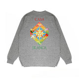 Casablanca Long sleeve T-shirt Letter Painted Print Loose