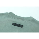 Fog Essentials T Shirts Spring/Summer FOG Duplex Embossed Letter Crew Neck Short Sleeves
