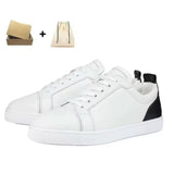 Louboutin-style red bottom shoes exportacl red bottom shoes rivets men's toe nails clcouple women's shoes rhinestone casualtrendy sneakers
