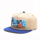 Trendy flat brimmed hat letter hip hop style grids