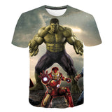 Marvel T Shirt Summer Short Sleeve T-shirt Printed T-shirt