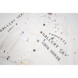 Gallery Dept Jacket Hand Painted Ink Splashing Multi Pocket Tooling Jacket Lapel Jacket