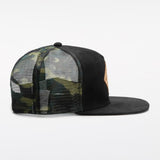 Trendy flat brimmed hat hunting cap spring and summer camouflage mesh breathable