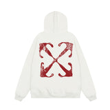 OFF WHITE Hoodie Trendy Street Style Personalized Cotton