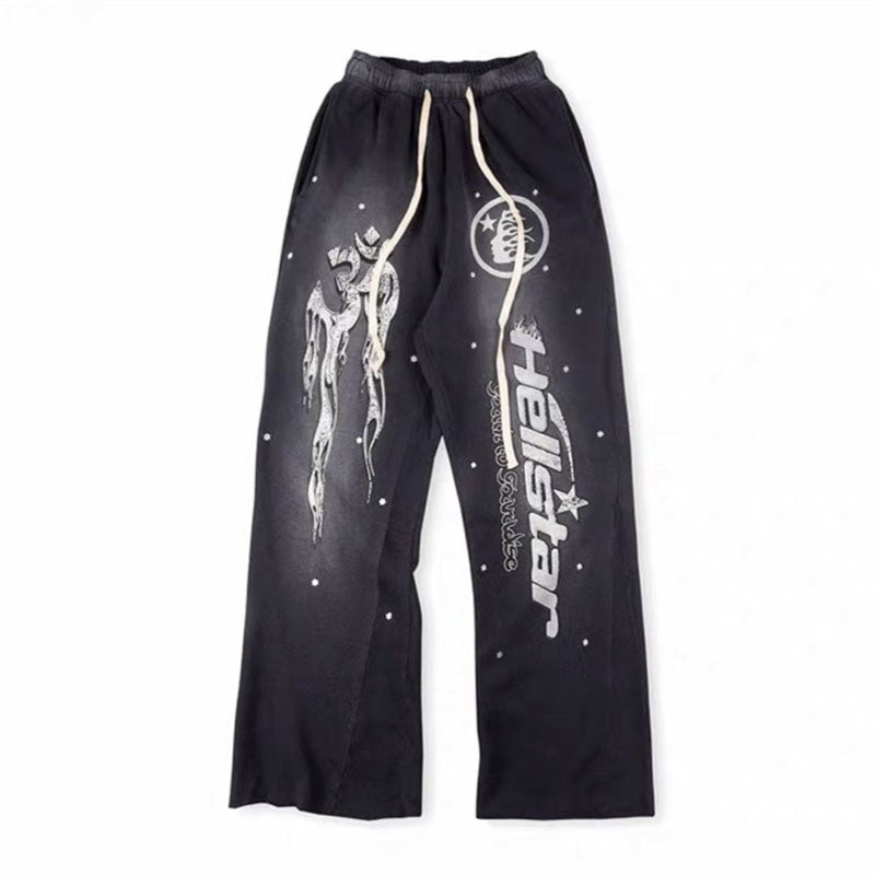 HS Sweatpants Sports and Leisure Slightly Flared Sweatpants