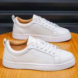 Louboutin-style red bottom shoes mencl red bottom casual shoes casual social boy sneakers fashiontrendy leather shoes white shoeswork clothing business shoes