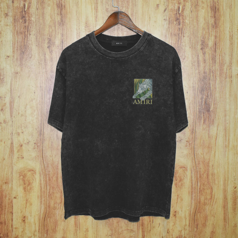 Amiri Washed Distressed T Shirt Printed Trendy Pure Cotton