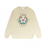 Casablanca Long sleeve T-shirt Fashion Multi-Colour Crew Neck Loose