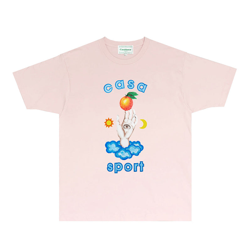 Casablanca T Shirts Fashion Print Street