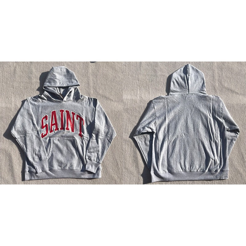 Mens Vintage T-Shirts Saint Michael American Wash Casual Hooded Sweater