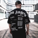 Palm Angels T Shirts Angel Full Printed Letter Print Short-Sleeve T-shirt