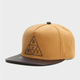 Trendy flat brimmed hat suede cartoon bear