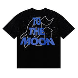 Godspeed T Shirts Space Astronaut Earth Print Cotton Short Sleeve Men and Women