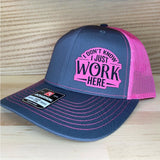 Trendy flat brimmed hat adjustable sunshade