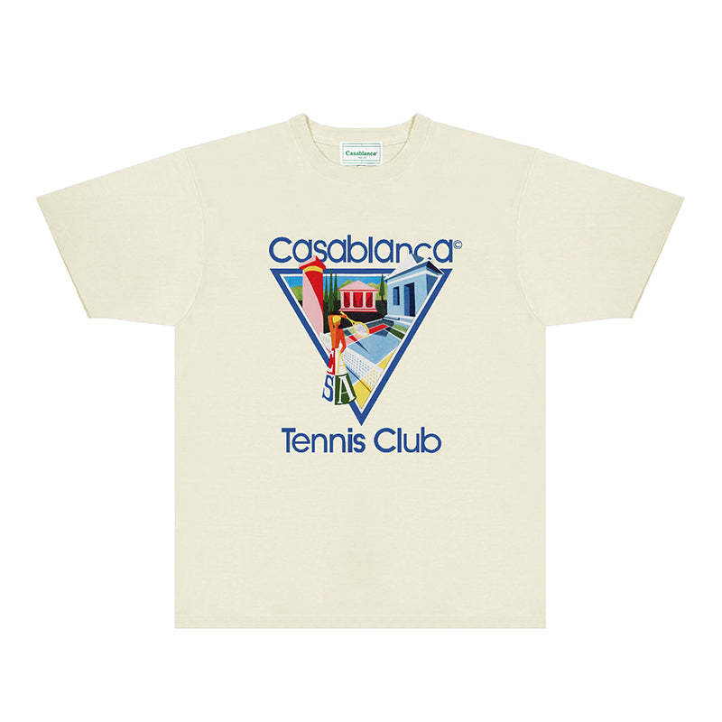 Casablanca T Shirts Fashion Print Street