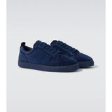 Louboutin-style red bottom shoes red bottom shoes cl suede leather low-top luxury brand sneakers fashion genuine leather dark blue casual shoes