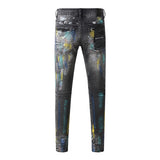 Purple Brand Jeans Pure Cotton High Street Trend #9078