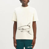 Palm Angels T Shirts Sketch Break Shark Alphabet Short Sleeve T-Shirt