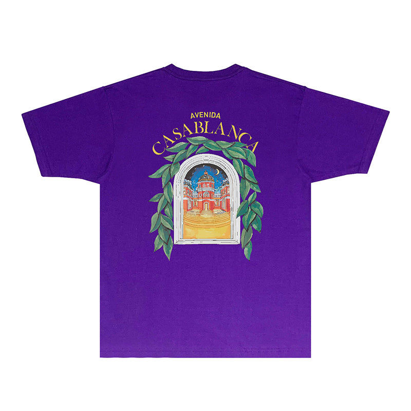 Casablanca T Shirts Fashion Print Street