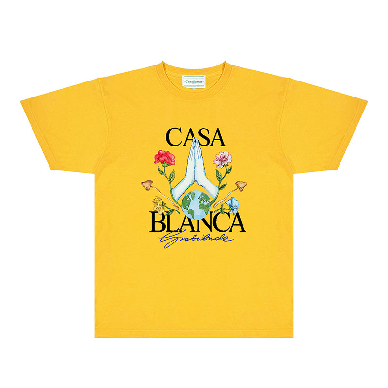 Casablanca T Shirts Fashion Print Street