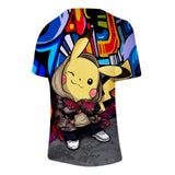Men and Women Pokemon Pikachu T Shirt 3D Printed Short Sleeve T-shirt