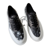 Louboutin-style red bottom shoes original box clexport canvas patchworkcasualflats men's whitetie back sneakers new arrivalflats shoes travel shoes