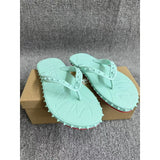 Louboutin-style red bottom shoes european station cl men's shoes red bottom rivets non-slipflats flat heel flip-flops beach flip-flops outdoor casualcouple