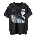 Marilyn Manson T Shirt Heavy Weight Retro Short Sleeve Vintage Tee