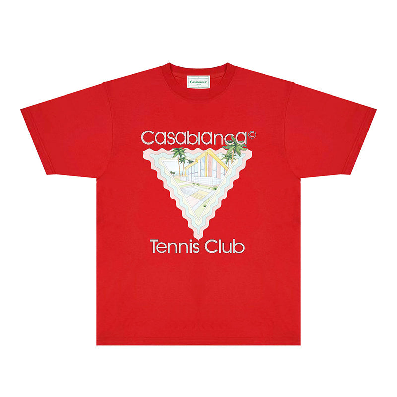 Casablanca T Shirts Fashion Print Street