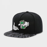 Trendy flat brimmed hat men's shade