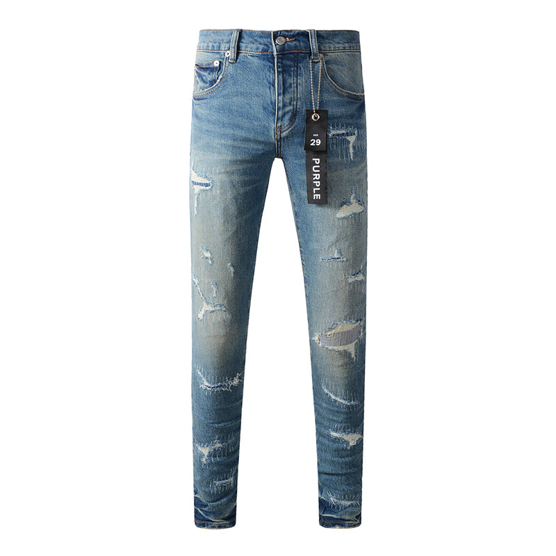 Purple Brand Jeans Pure Cotton High Street Trend