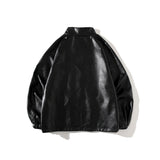 Shark Print Coat Spring And Autumn Fashion Brand Leather Jacket Youth Fashion Leather Jacket