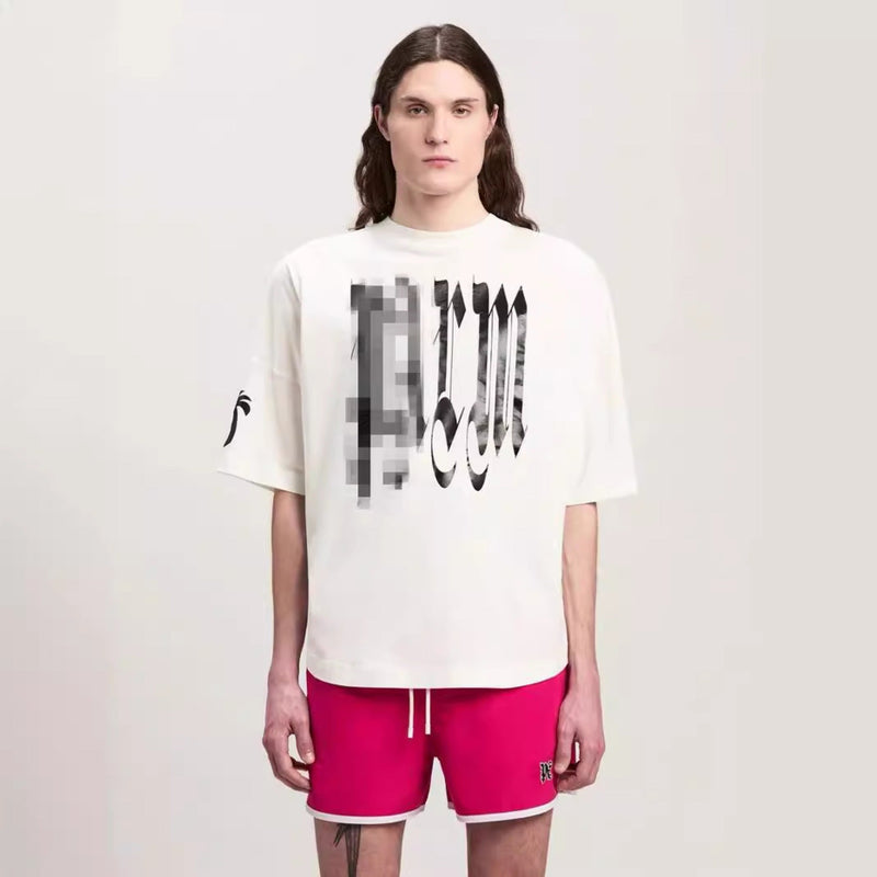 Palm Angels T Shirts Coconut Letter Logo Short Sleeve T-Shirt