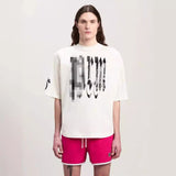 Palm Angels T Shirts Coconut Letter Logo Short Sleeve T-Shirt