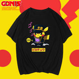 Men and Women Pokemon Pikachu T Shirt Y Short Sleeve Loose T-shirt