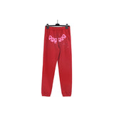 Sp5der Sweatpants Cobweb Puff Print Pure Cotton