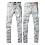 Purple Brand Jeans Pure Cotton High Street Trend #7017