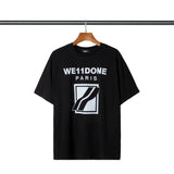 We11 Done T Shirts Logo Printed Welldone Short Sleeve T-shirt Men and Women Loose
