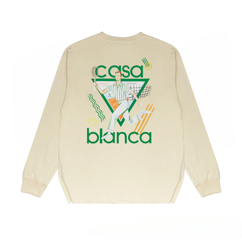 Casablanca Long sleeve T-shirt Printed loose T-shirt