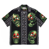 GUILTYPARTIES TIGER Shirts STUDIO Tattooed Skull, Short Sleeve Shirt
