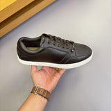 Louboutin-style red bottom shoes men genuine leather red bottom casual shoes imported cowhide breathable low-top sneakers trendy men's shoes