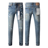 Purple Brand Jeans Pure Cotton High Street Trend #9077