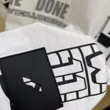 We11 Done T Shirts Letter Logo Graffiti Printing Summer Short Sleeve Men and Women