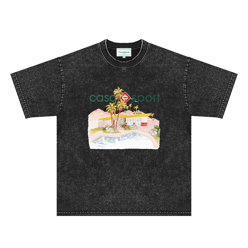 Casablanca Distressed T-Shirt